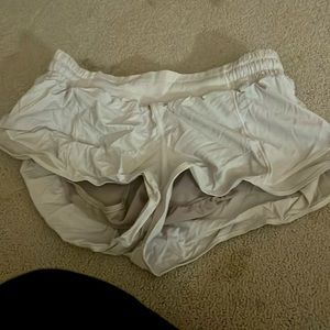 White shorts, LULULEMON